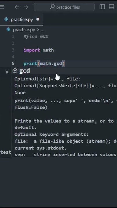 Find GCD | #python #pythonprogramming#coding#learnpython # ...