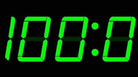 100 Seconds Countdown Remix 2020 Digital Stopwatch Version (BBC News Countdown)