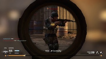 M40 Sniper rifle 27 kills multiplayer gameplay. Bog Team Deathmatch COD remastered