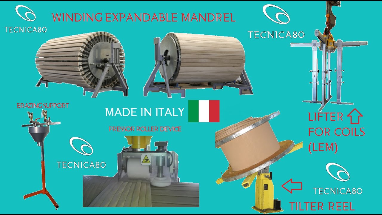 Products for the Winding Department of Transformer Production (3D Modeling) - Tecnica80🇮🇹