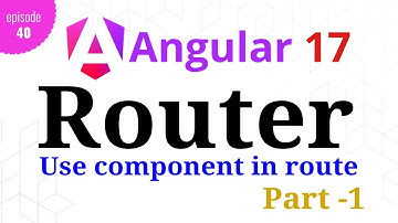 #Angular 17 - Episode - 40 | Common Route | Angular Router | Part-1 | Hindi
