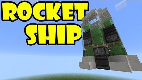 ROCKET SHIP | Minecraft PE Redstone Piston Contraption | #pinoyyoutubersrule