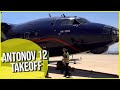 TRUE AVIATOR! Captain Alex massive Antonov 12 Takeoff from Valencia! [AirClips]