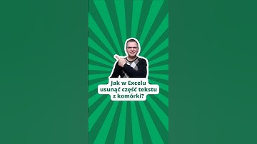 Jak w Excelu usunąć część tekstu z komórki? #microsoftexcel