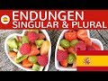 Endungen bei nomen im singular  plural  geschlecht bildung beispiele einfach erklrt  spanisch