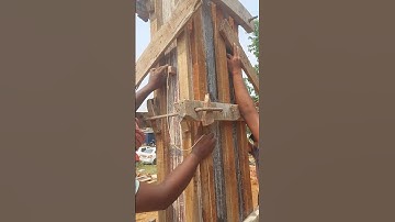 column shuttering ko Sidha Kaise rakhen #construction #work #shortvideo #YouTubeshorts #viralshots