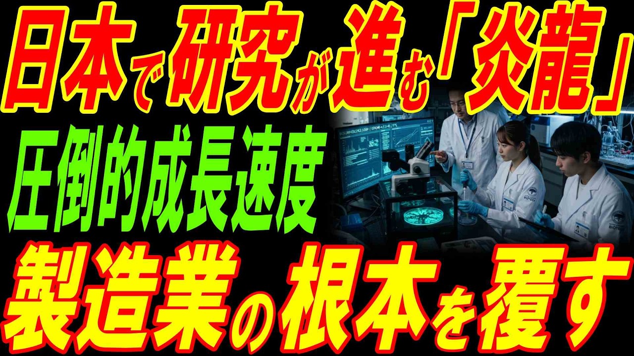 日本で開発が進む「炎龍」！製造業の根本を覆す！