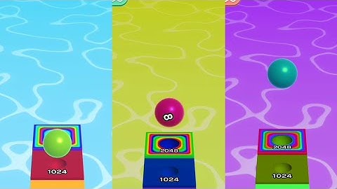 BALL Run 2048 👉(  3 Effect ) 🎮⚡ all levels gameplay walktrough android iOS