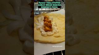 Paneer Tikka Stuffed Garlic Bread Making In Dominos Pizza India