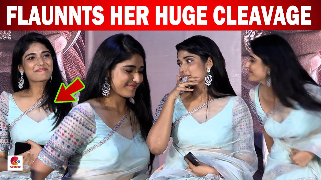 Shali Nivekas 👙 Flaunnts Her Huge Cleavage In Transparent Saree 👗 Shali Nivekas Embarrassing Moments