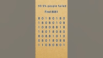 Find the number 8081 - Math Quiz #math #quiz #shorts