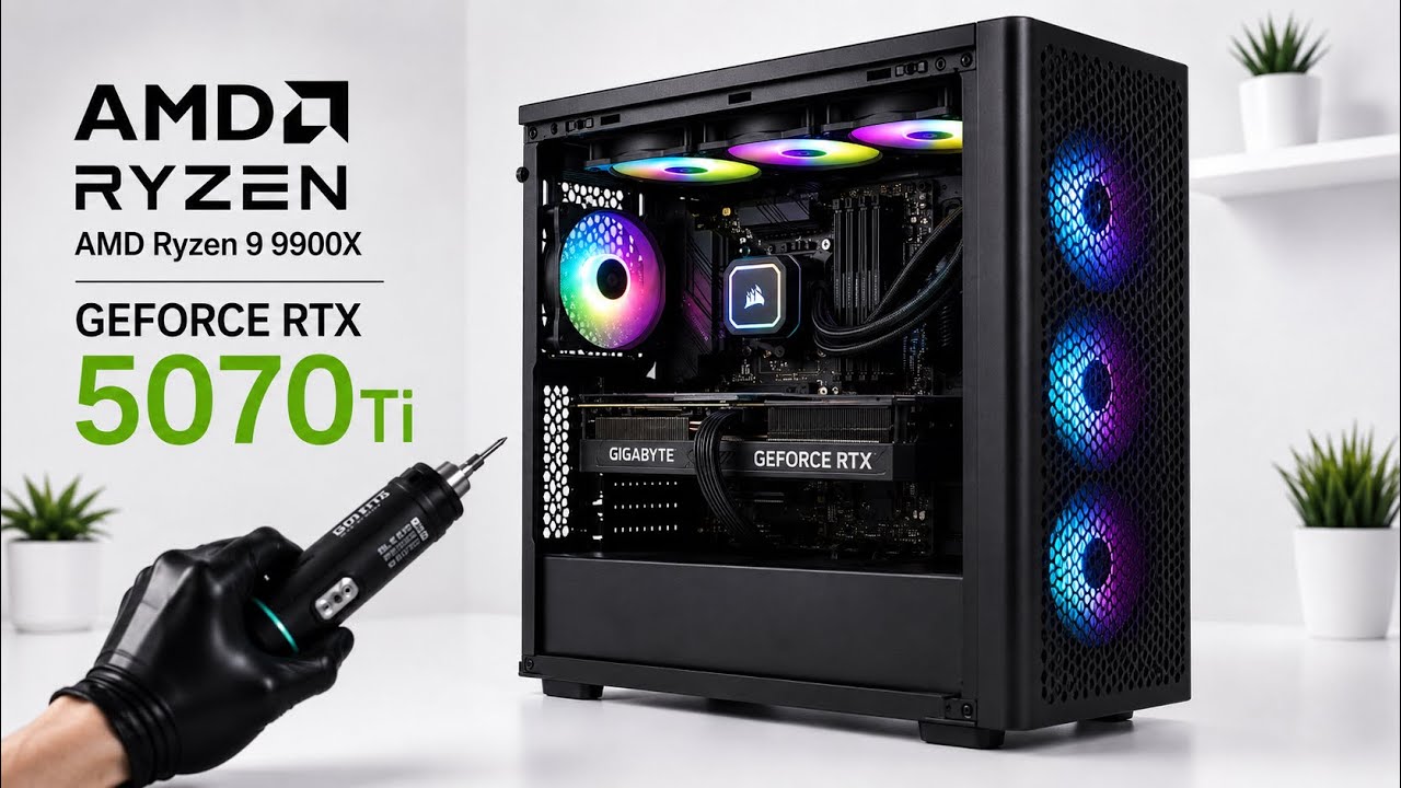 ? AMD Ryzen 9 9900X + RTX 5070 Ti Gaming Beast Build | X870 WiFi 
