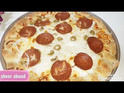 طريقه عمل بيتزا ستافت كراست علي طريقه بيتزا هت