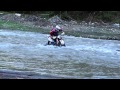 River crossing carpathian enduro