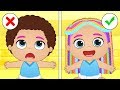 BABY ALEX AND LILY Hairstyling session at Beauty Salon 💆🏻 Educational Cartoons