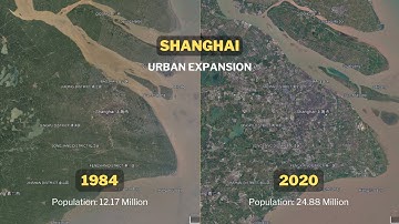How Shanghai Changed in 40 Years: Amazing Satellite Timelapse