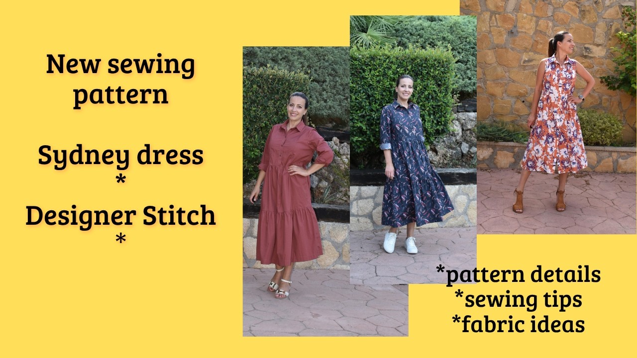 New Sewing pattern from Designer Stitch ! Sydney dress #sewingtips #fabric ideas