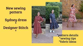 New Sewing pattern from Designer Stitch ! Sydney dress #sewingtips #fabric ideas