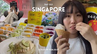 exploring singapore 🇸🇬 chinatown, old airport road, birds of paradise, haji lane, public library