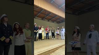 Ihan Tuuliajolla -musiikkikomedian harjoitukset Kangasalan Kesäteatterilla