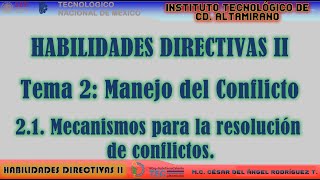 2.1. Etapas de conflicto