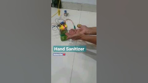 Simple Hand Sanitizer using ir sensor and Relay module #shorts