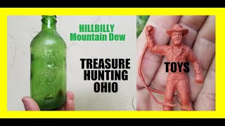 Bottle Digging - Scarce Mountain Dew - Old Toys - Vintage Marbles - Antiques For Free - Bottles -