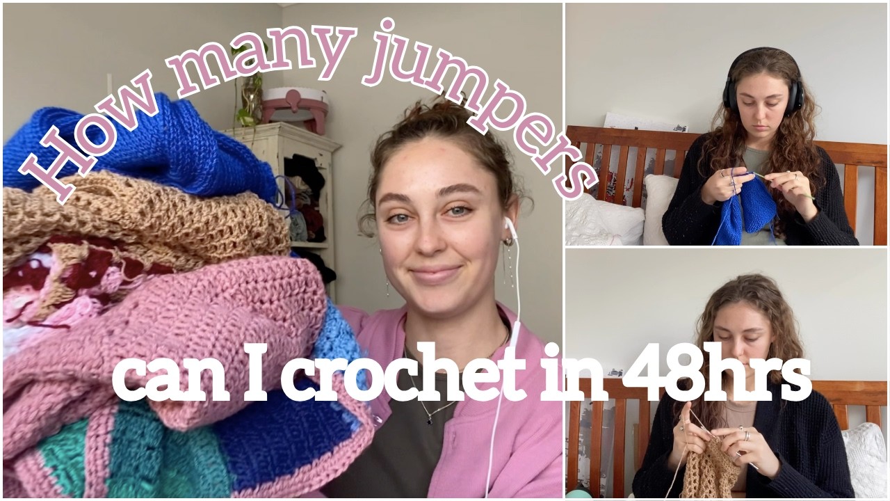 Can I finish 4 crochet jumpers in 48 hours? - YouTube