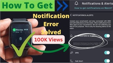 Noise ColorFit Plus Watch Notification Error || Notification Problem Solved For Noisefit Smart Watch