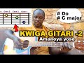 Kwiga guitar isomo rya 2 uko bafata amanota uko bacuranga do re mi fa sol  kuri gitari