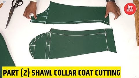 Part 2: Shawl Collar Coat Sleeve Cutting | Tuxedo Shawl Lapel Coat Sleeve Cutting