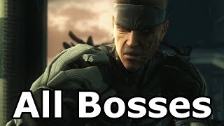 Metal Gear Solid 4 Guns of the Patriots - All Bosses / All Boss Fights