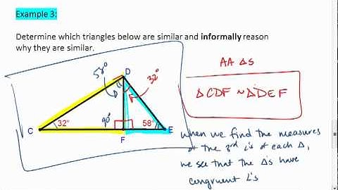 Geometry 6.4 (3 of 3) AA Triangle Similarity.mp4