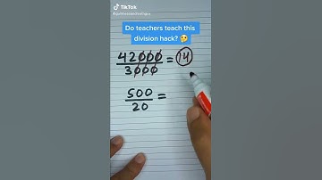 Do teachers teach this division hack?
