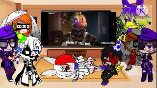 Aftons (+Vanny and Ennard) react to Break My Mind