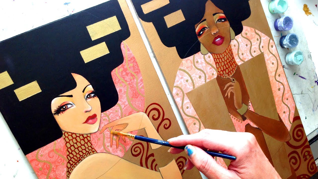 Klimt Girls Speed Paint & Skin Tone Demo by Leilani Joy YouTube