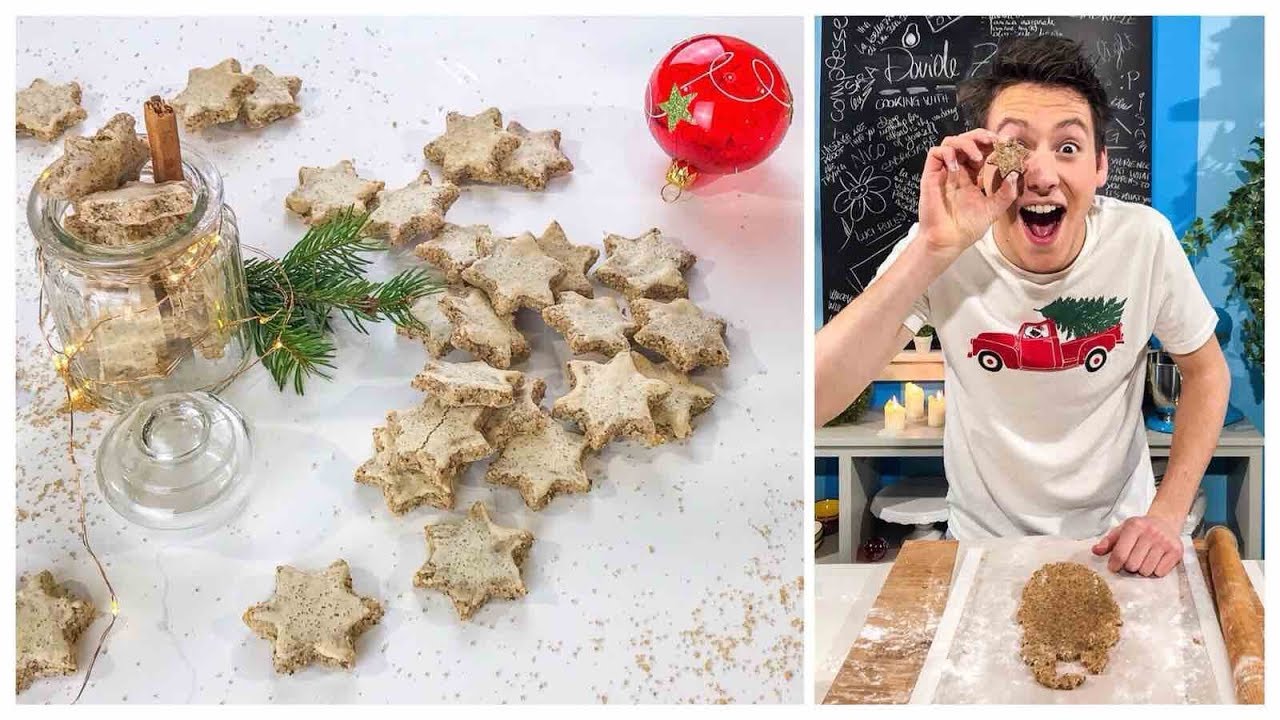 STELLINE ALLA CANNELLA (Zimtsterne) biscotti natalizi SENZA glutine e lattosio🎄| Davide Zambelli