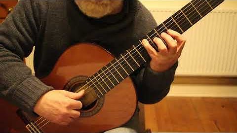 MINUET IN A Op.11 no 6 by Fernando Sor Guitar Tutorial Part Two