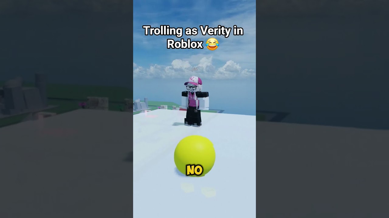 Trolling as Verity in Roblox 😭 #roblox #funny #memes #trolling #gaming #troll