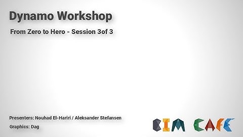 Dynamo Zero to Hero #3 | BIMCafe