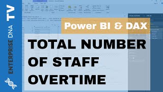 total number of staff over time - power bi insights