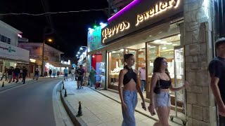 SIDARI-NIGHTLIFE WALK TOUR- Corfu ,Greece-2023 - [4k]-7