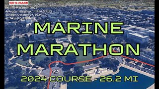 Marine Marathon 2024 Fly Over The Marathon Course  Of The Race Path