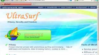 วิธีการใช้งาน Ultrasurf(แนะนำวิธีการใช้งานโปรแกรม Ultrasurf เพื่อเข้าเว็บไซต์ที่ถูกบล็อค., 2009-11-06T14:10:50.000Z)