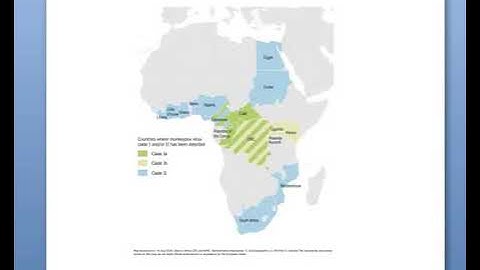 Epidemiological situation in affected African countries