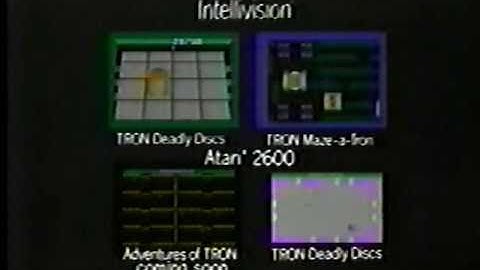 Mattel Electronics Tron video games commercial