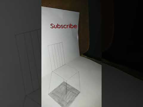 3d chair drawing - YouTube