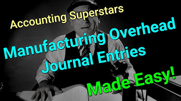 Manufacturing Overhead Journal Entries