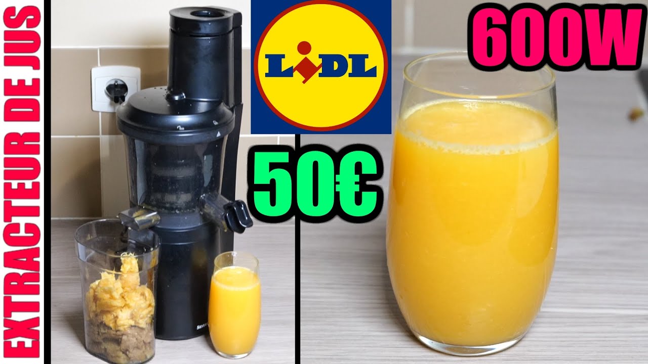LIDL extracteur de jus SILVERCREST SSJBK 300 B2 slow juicer type Moulinex  Juice & Clean - YouTube