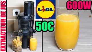 LIDL extracteur de jus SILVERCREST SSJBK 300 B2 slow juicer type Moulinex Juice & Clean